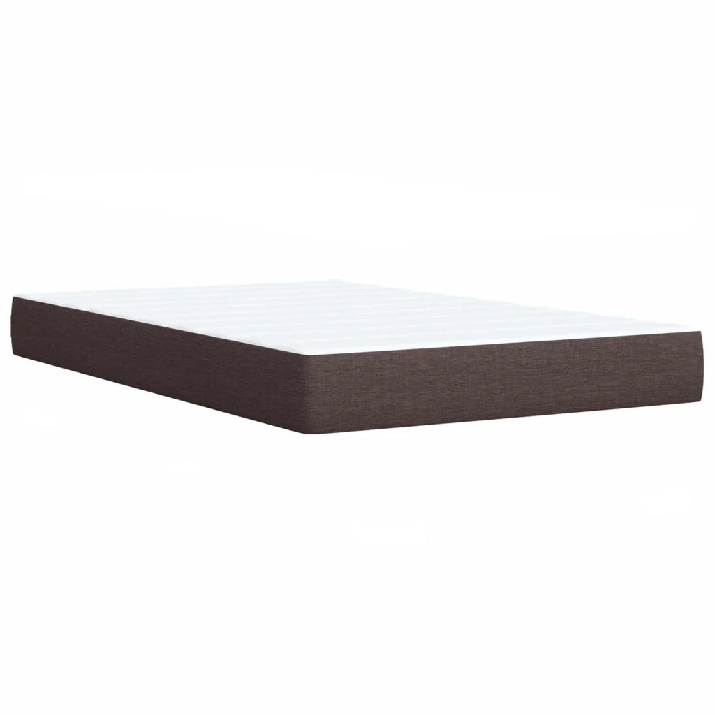 Letto box spring con materasso Marrone Scuro 120 x 190 cm 3451167