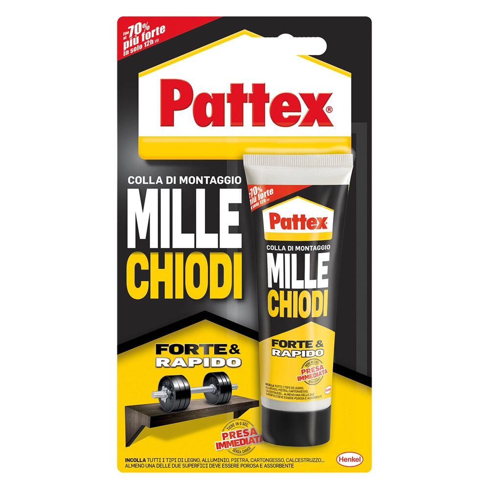 12pz adesivo millechiodi 'forte&rapido' gr. 100 colore bianco cod:ferx.900060nlm