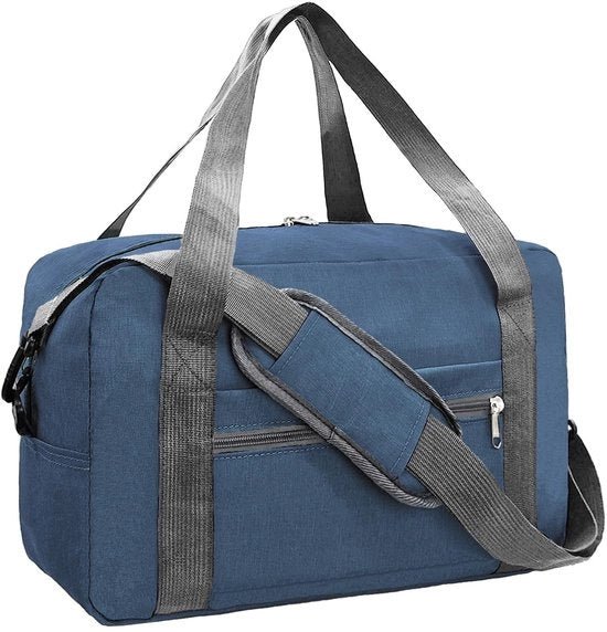 Borsa a duffel 45x36x20 cm - Borsa a doppio fondo - Borsa a mano - Borsa da viaggio - Materiale leggero - Borsa a rete - Borsa da weekend