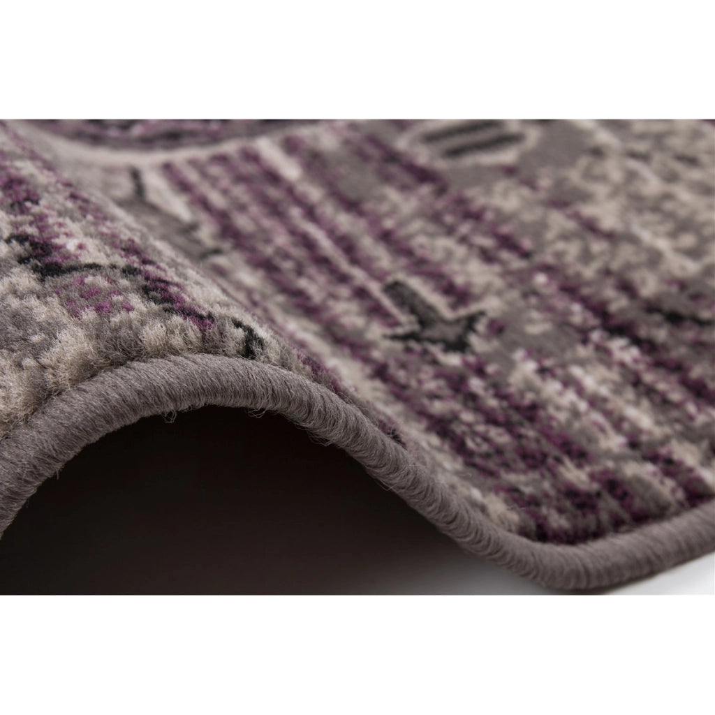 Tappeto Sona 2086 a Pelo Corto in Stile Patchwork