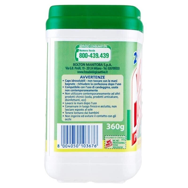 WC NET FOSSE BIOLOGICHE PASTIGLIE 300 GR 12 CAPS IN OGNI CONFEZIONE