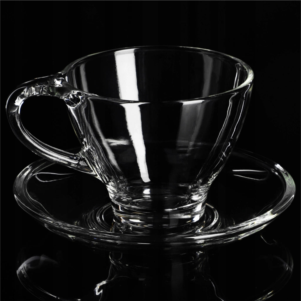 Set di 4 tazze e piattini da caffè/tè KADAX da 200 ml