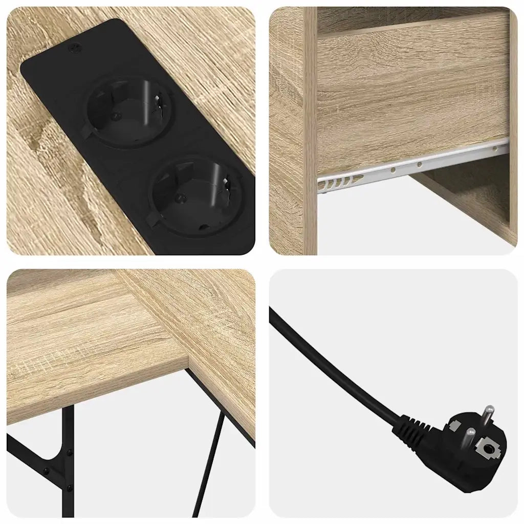 Scrivania | Tavolo da Ufficio Rovere Sonoma 182 x 101 x 87,5 cm Legno multistrato