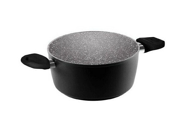 Casseruola antiaderente ad induzione black pearl 20 cm 2 manici aeternum