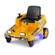 Tosaerba elettrico 12v per bambini auto elettrica per ragazzi con doppie leve-Tosaerba giocattolo da esterno Giallo