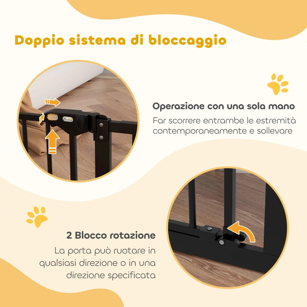 Cancellino per Cani ¨C Minimal ¨C Nero 68x77 cm