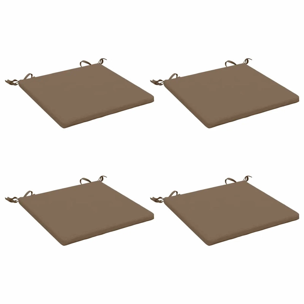 Cuscini per Sedia in 4 Pezzi SOEST 4 pz 100% Poliestere Tortora 944500