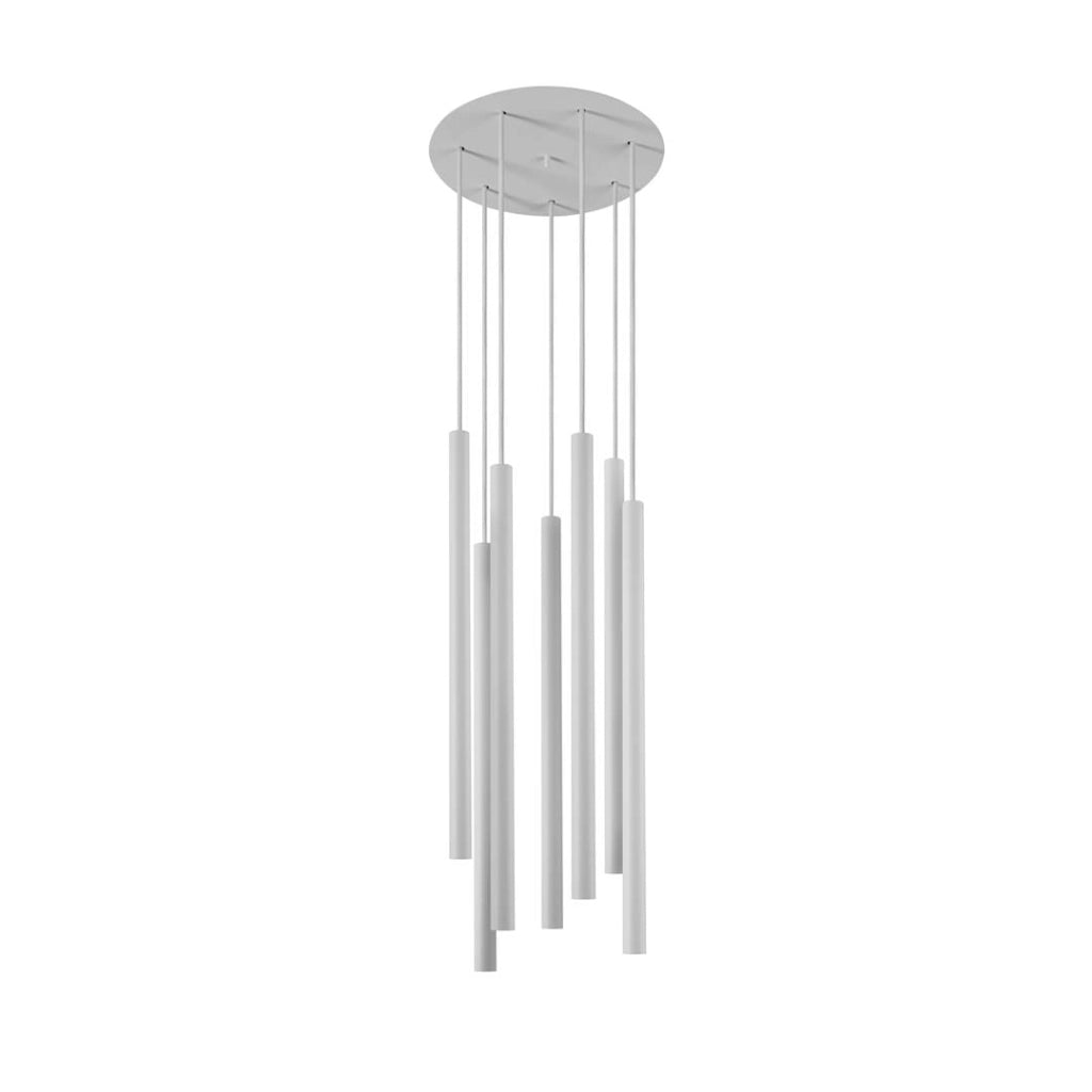 Lampadario sospeso Nowodvorski Laser bianco metallo Ø30cm