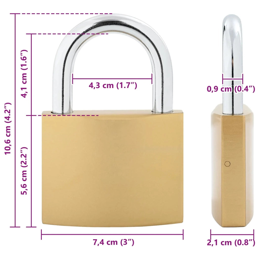 U Lock con Chiavi 12 pz Ottone Ferro CFW3644279