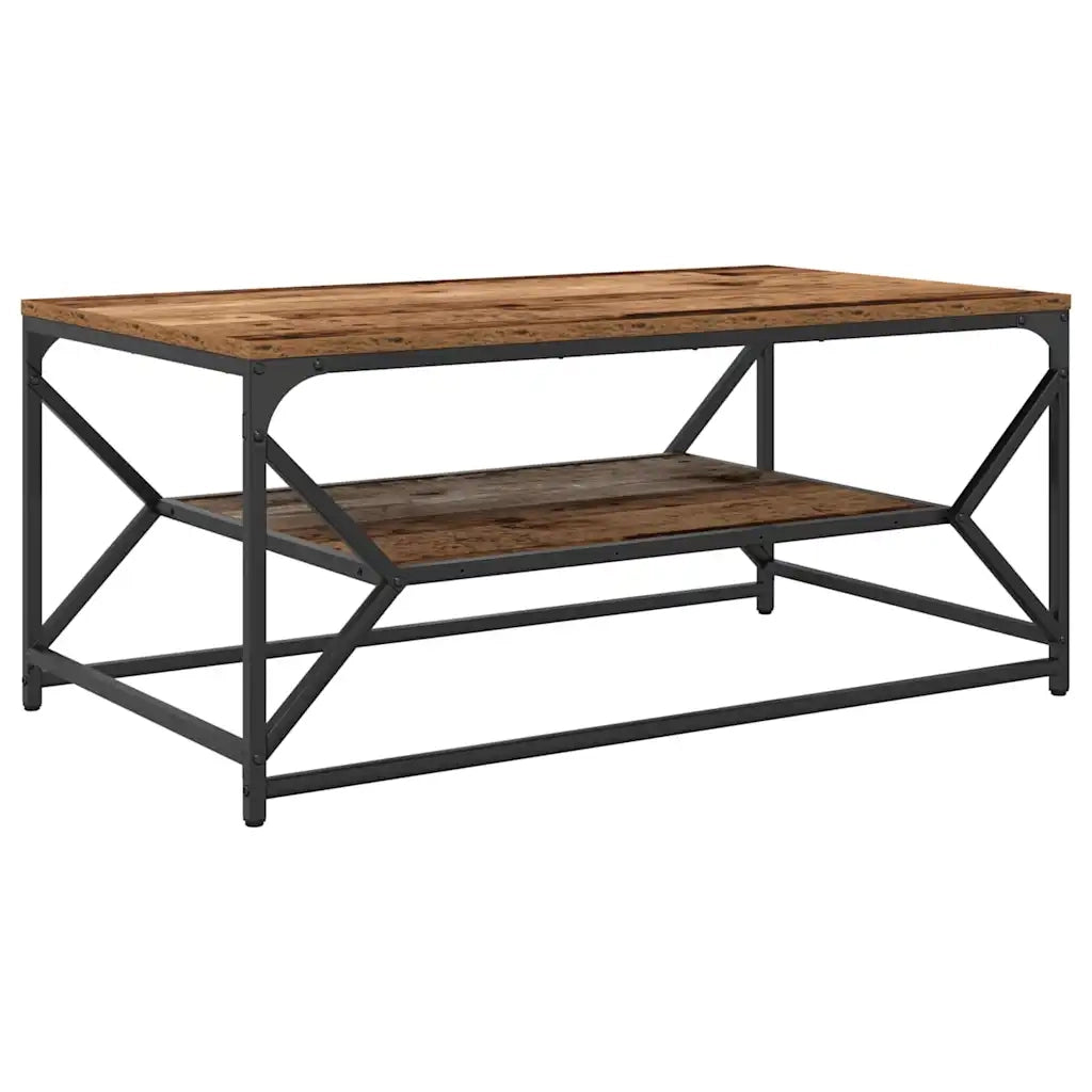 Tavolino da Salotto-Tavolino da soggiorno-Tavolo Legno vecchio 90 x 50 x 40 cm