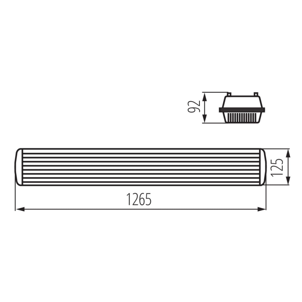 Kanlux MAH PLUS 22800 plafoniera stagna IP65 2x36W