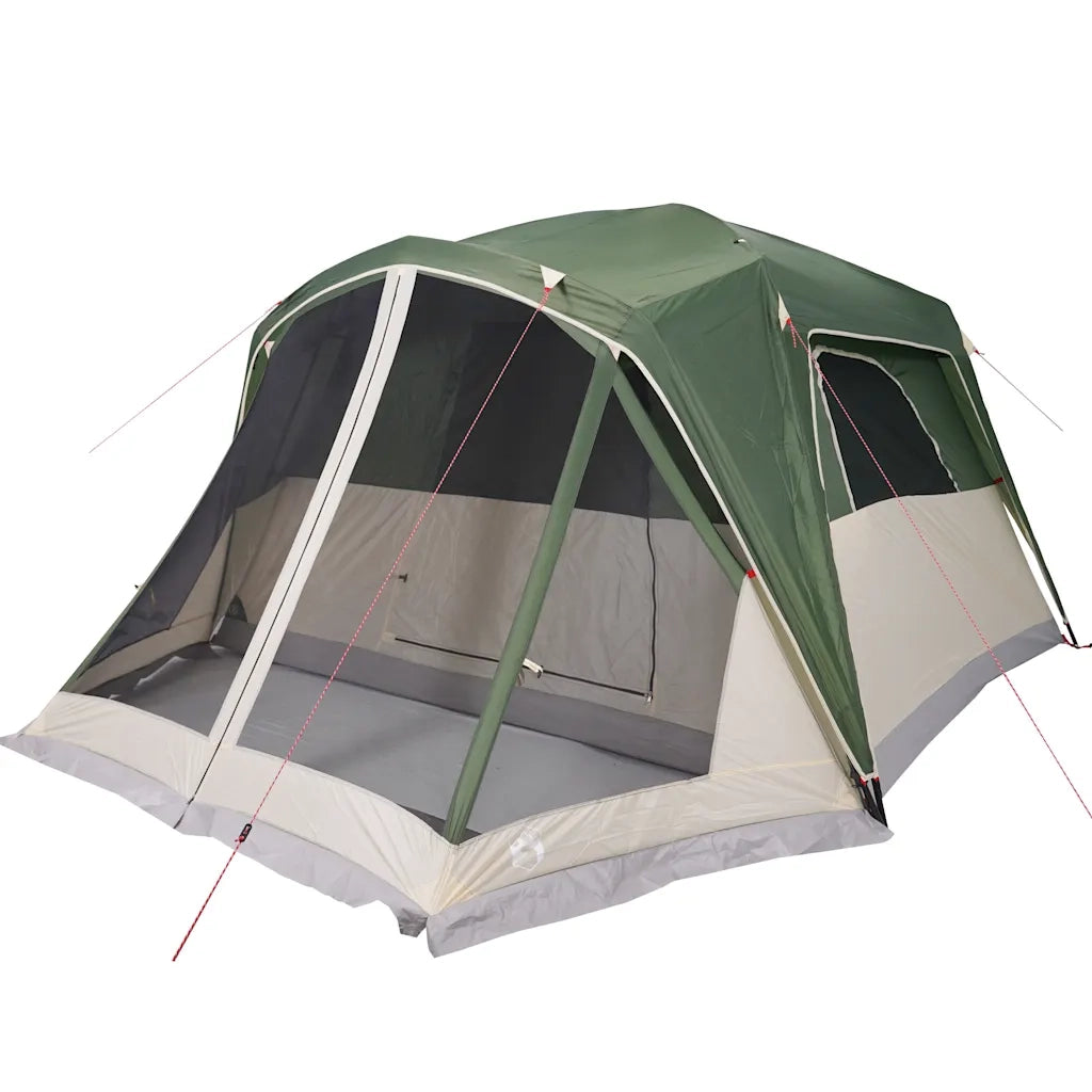 Tenda da Campeggio | Tenda Familiare a Cupola per 6 Persone Verde Impermeabile
