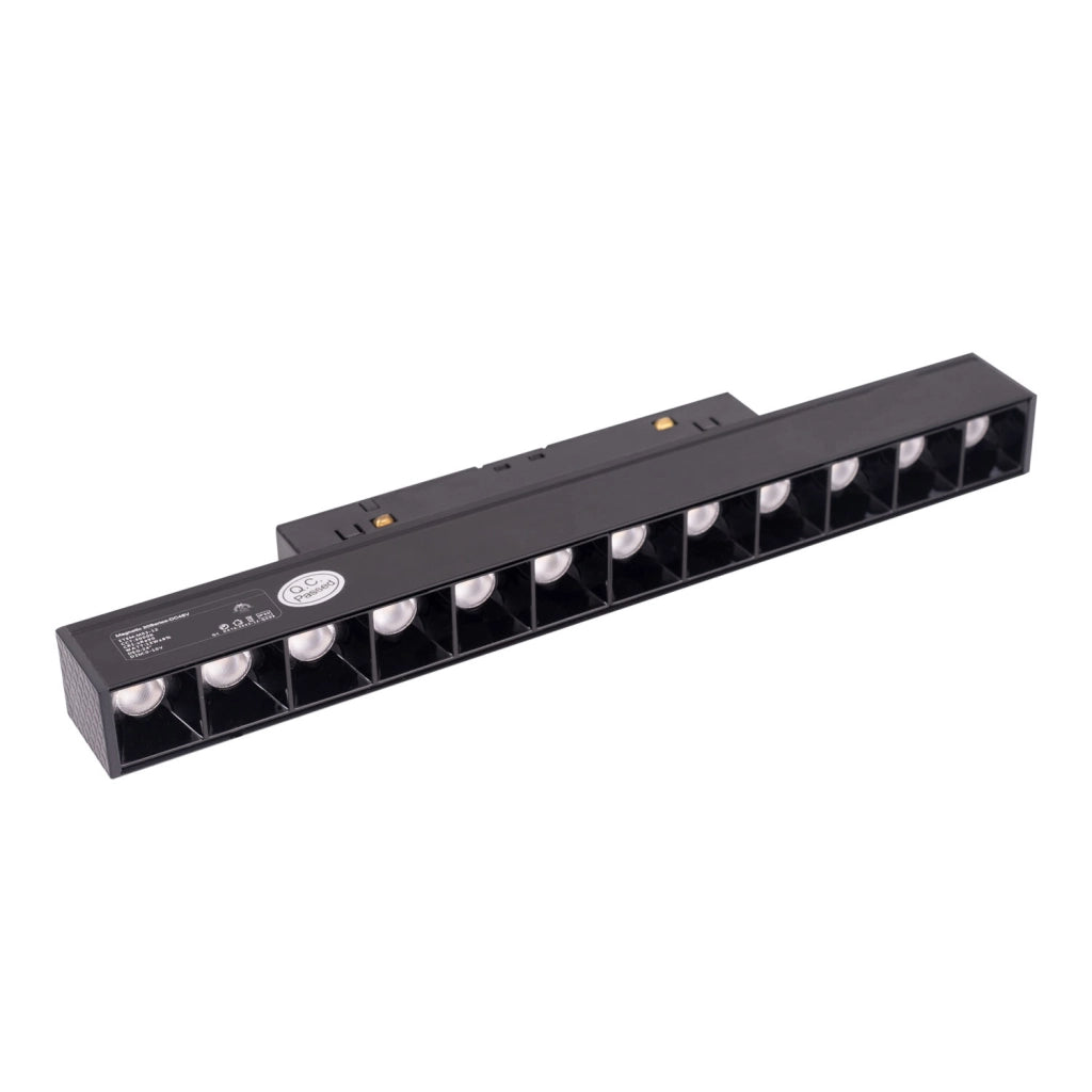 Lampada lineare magnetica ON/OFF 10W 775lm 3000K nera Maxlight