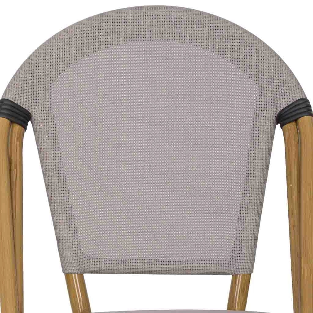 Chaise longue in alluminio grigio e ruggine sintetico 46x58x89 cm