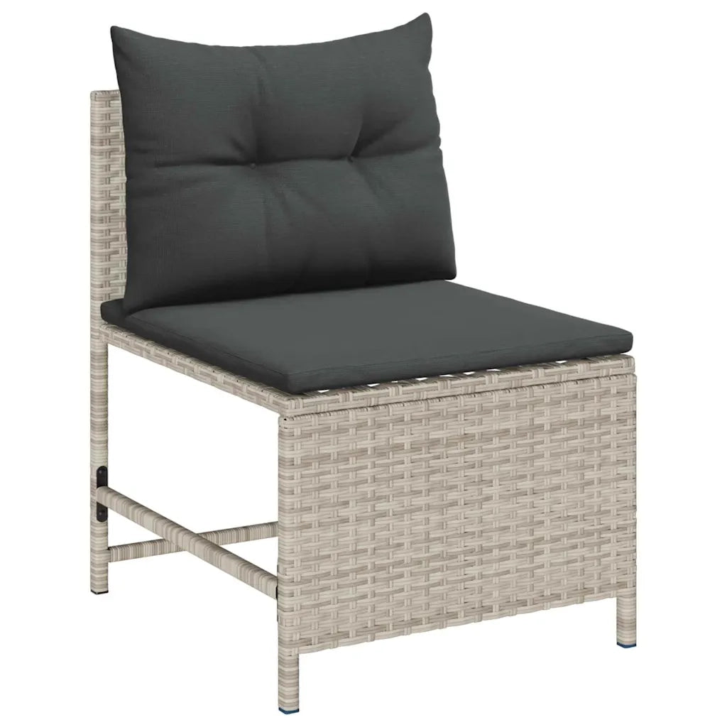 Set Divano da Giardino 6 pcs Grigio chiaro e grigio scuro 4104705