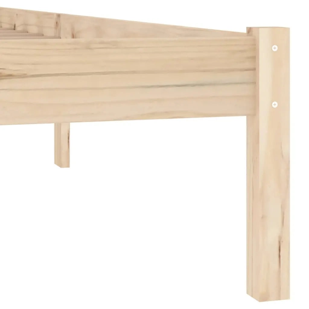 Giroletto senza Materasso-Struttura Letto 100x190 cm in Legno di Pino Doppio