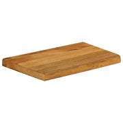 Piano Tavolo Bordi Vivi 60x30x3,8 cm in Legno Massello di Mango 370572