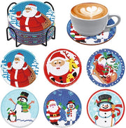 Kit di appoggio per pittura con diamanti con contenitore, 6 pezzi, pittura con diamanti DIY per adulti e bambini per bicchieri, vasi, candele, bicchieri