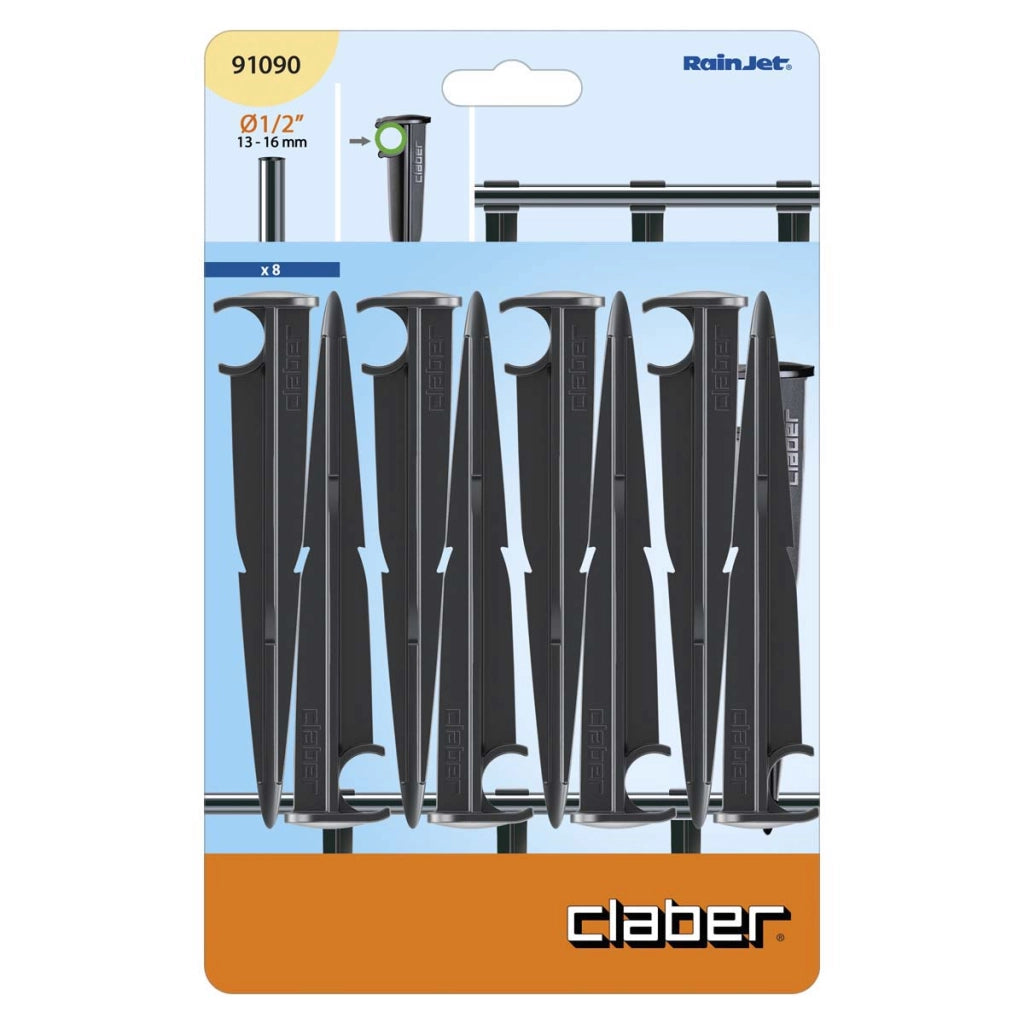 ASTA SOSTEGNO TUBO PN SELF CLABER - RAINJET 91090 1/2 CF=PZ 8- 10 confezioni