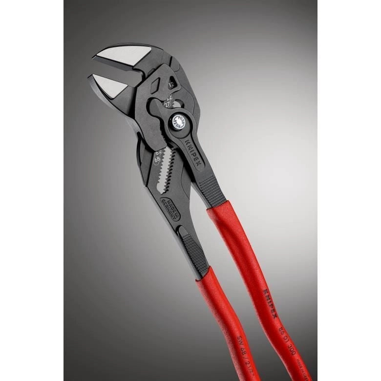 Knipex 86 01 300 Pinza Chiave Regolabile 300 mm mordenti lisci 24 posizioni acciaio cromo vanadio colore Rosso