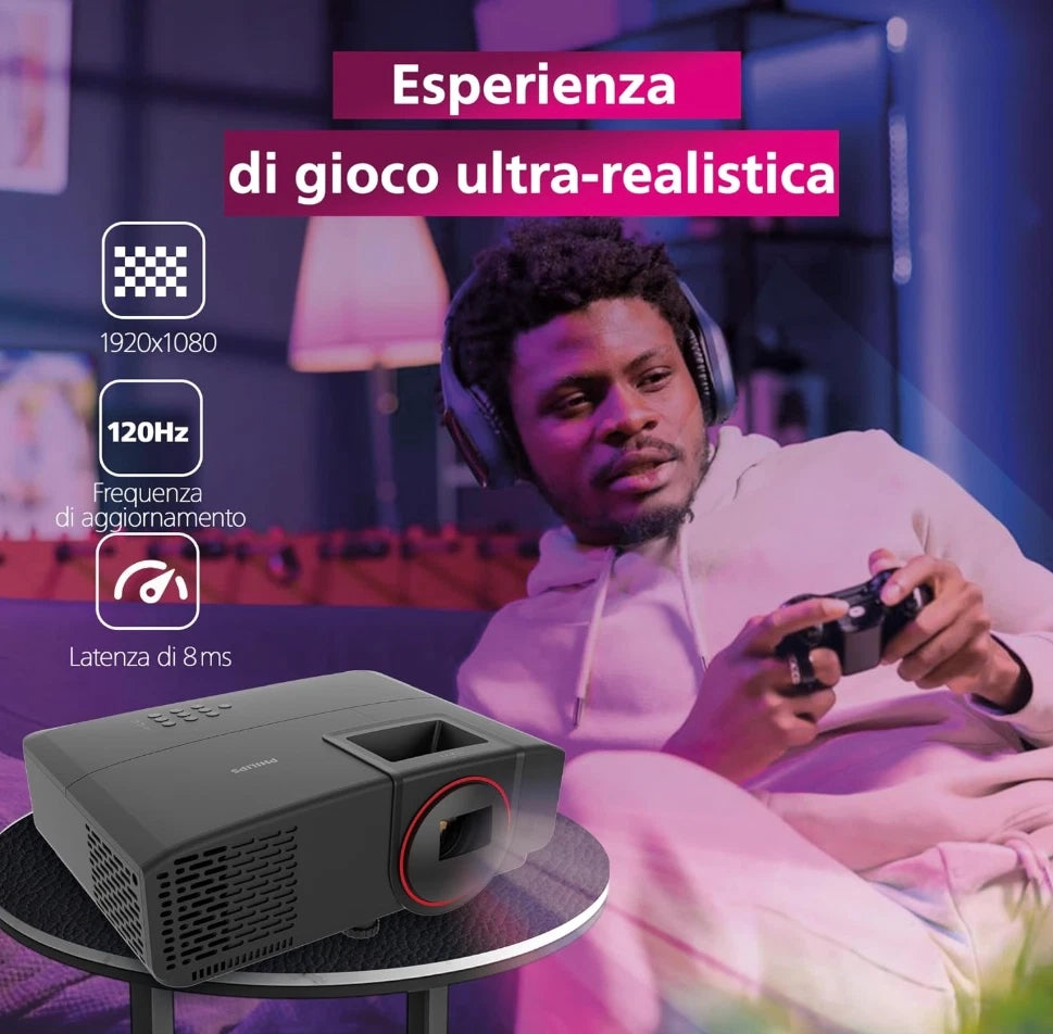 Philips. GamePix 800 Smart. videoproiettore. DLP. Home theatre. 1920 x 1080 Px