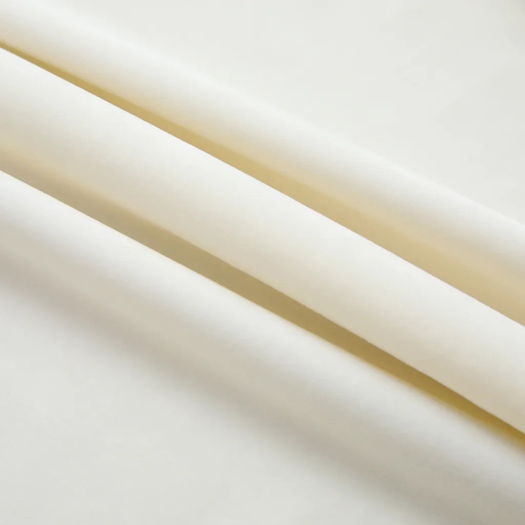Tende Oscuranti con Ganci 2 pz Crema in Velluto 140x245 cm 134518