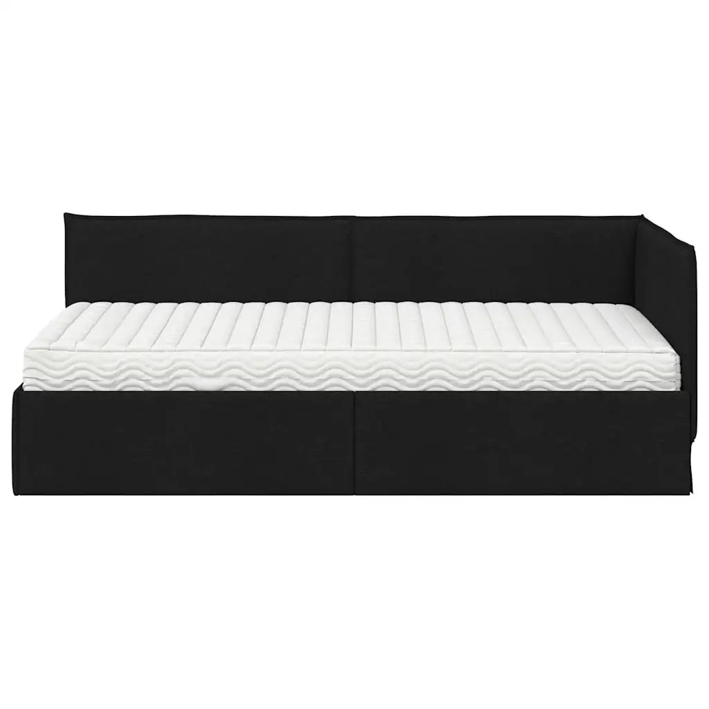 Struttura Letto Angolare con Materasso 2 pcs Verde Velluto 3394007