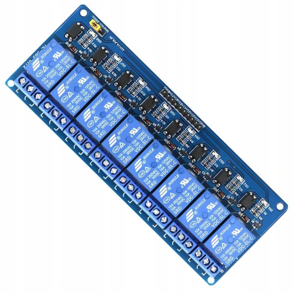 Modulo Relè 8 Canali 24V – Compatibile con Arduino | Isolamento Ottico, SPDT, 10A | Automazione e Robotica