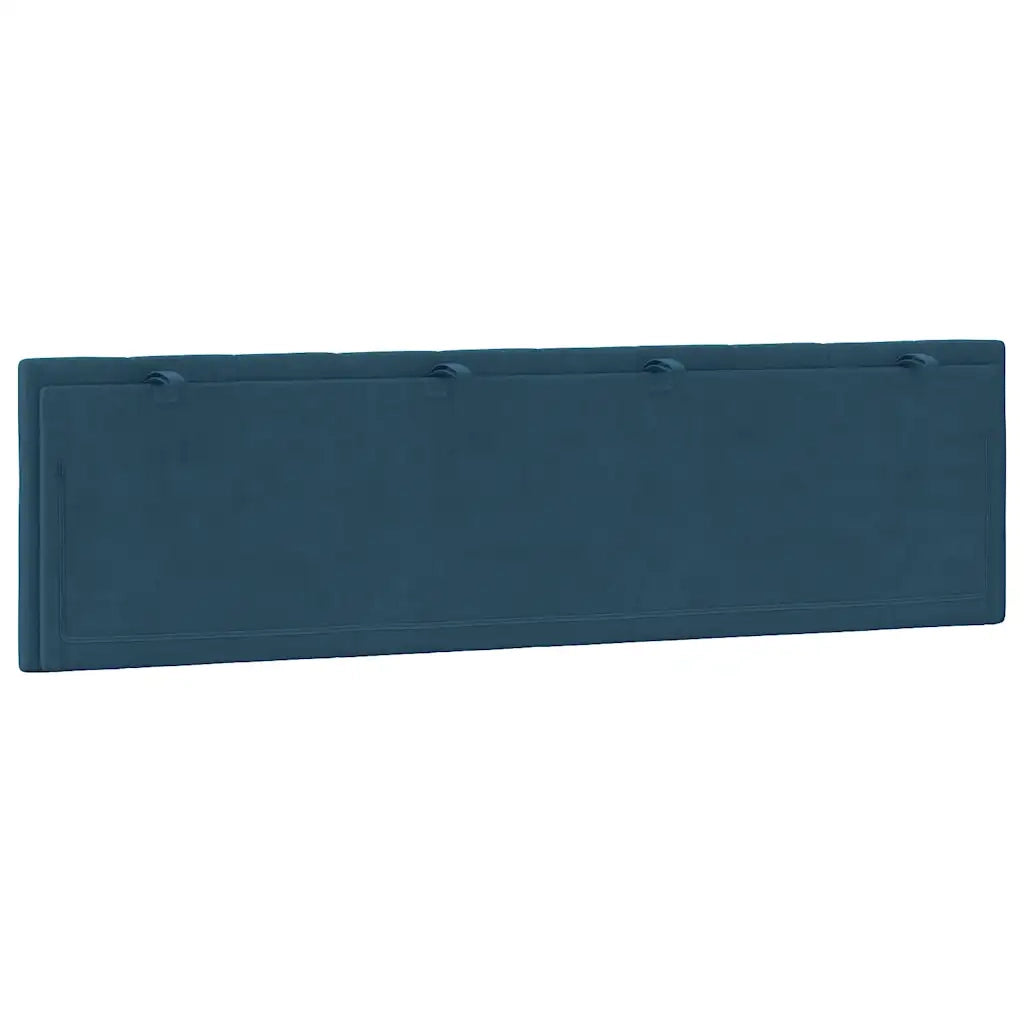 Cuscino Testiera Hanko Blu 180 cm in Velluto 374685