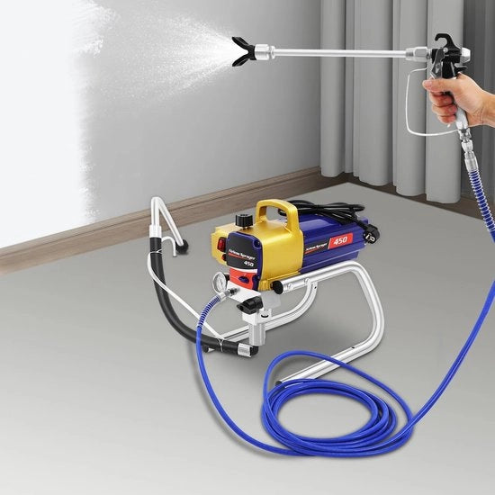 Spazzolatrice aeree senza aria 1500W 3300PSI per verniciatura alta pressione, capacità di pompaggio 2,2 L/min, pistola a spruzzo elettrica senza aria.