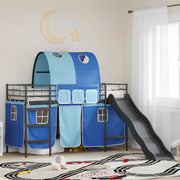 Struttura del letto loft per bambini Nero e Blu 100 x 190 cm 42020840