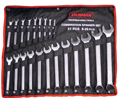 SET DI CHIAVI COMBINATE 18 PZ DIN 3113 - BENMAN