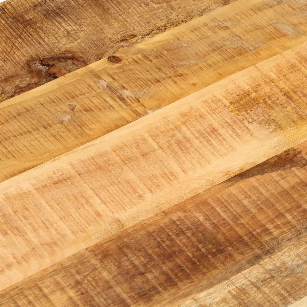Piano Tavolo 100x40x2,5 cm Ovale Legno Massello Grezzo di Mango 370104
