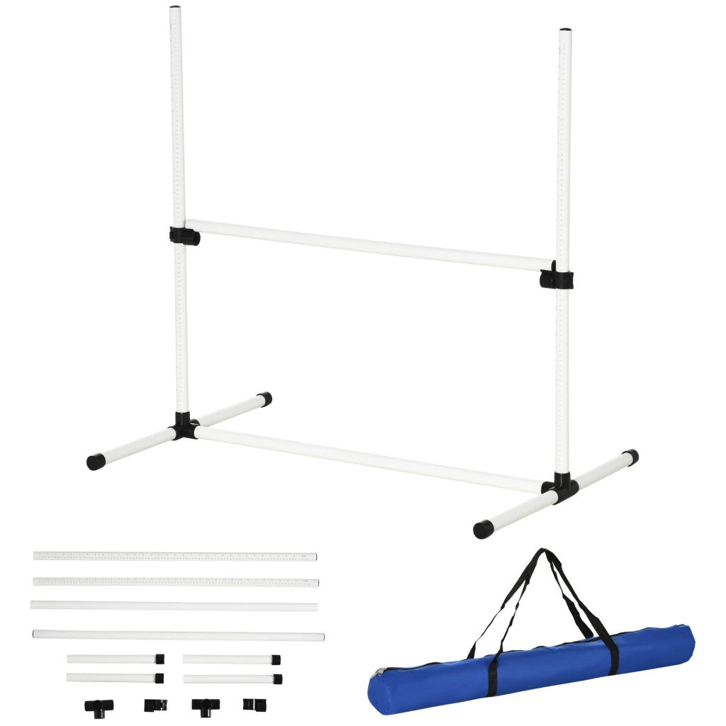 Set Agilit¨¤ per Cani 4 Pezzi ¨C zephmum ¨C Regolabile in Altezza, Con Borsa