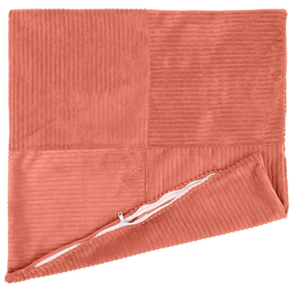 Federa 2 pcs ALMELO Rosso Arancio 40 x 40 cm corduroy 914185