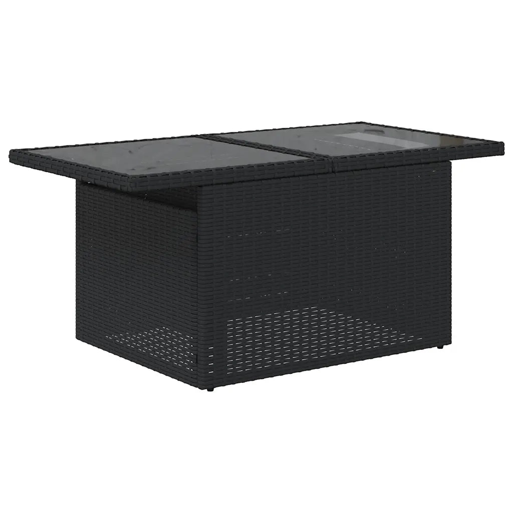 Set Divani da Giardino con Cuscini 7pz Nero Polyrattan 3269185