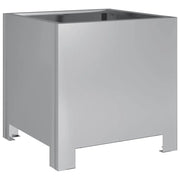 Fioriera | Cassetta per fiori | Vaso da Giardino 30x30x30 cm Acciaio Zincato