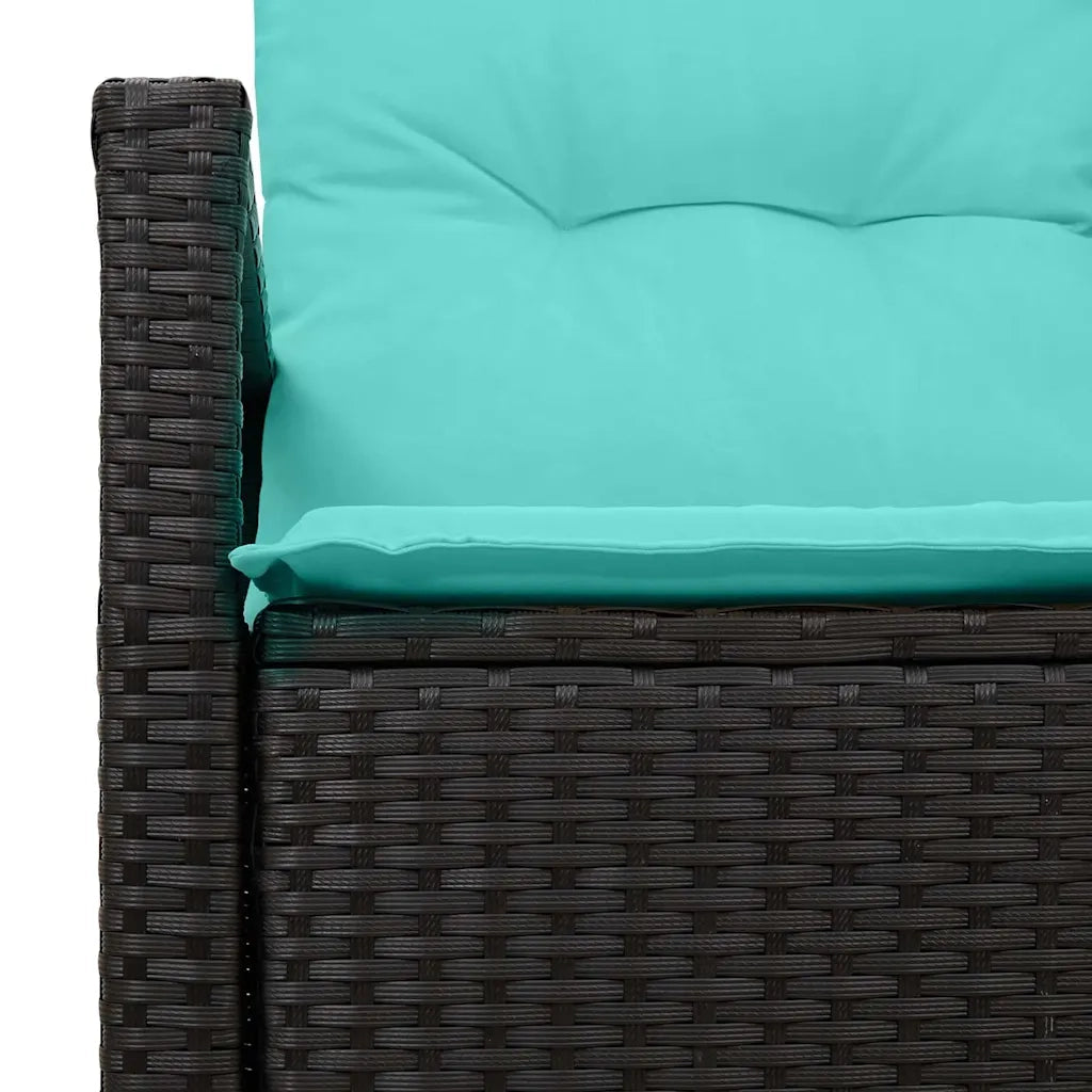 Divano da giardino con cuscino 120 x 62 x 69 cm. polyrattan 42006760