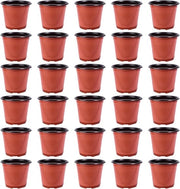 Set di vasi in plastica per piante e semi, rotondi, 15 cm, con x pezzi, materiale di alta qualità