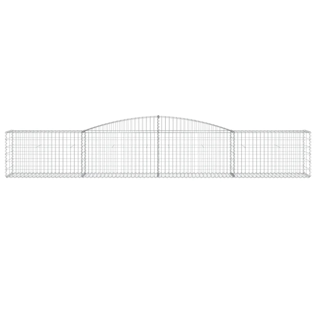 Cesto Gabbione ad Arco 400x50x60/80 cm Ferro Zincato 153533