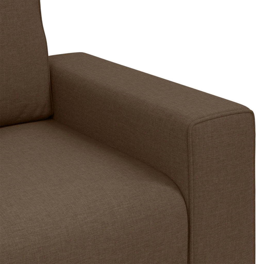 Poltrona Sofa Marrone 100 cm Tessuto 4105211