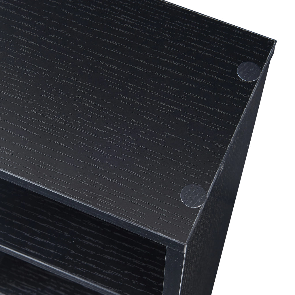 Scaffale a Colonna Tynset con 12 Scomparti per CD DVD 175x20x20 cm Nero [en.casa]