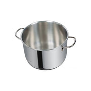 Metalsomma 0721249-B Plus Pentola Acciaio Inox AISI 430 26 cm 9.5 L Adatta per Induzione Gas Elettrico Vetroceramica Lavabile in Lavastoviglie colore Acciaio