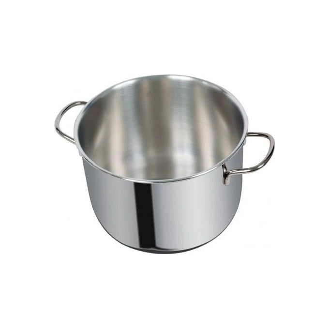 Metalsomma 0721249-B Plus Pentola Acciaio Inox AISI 430 26 cm 9.5 L Adatta per Induzione Gas Elettrico Vetroceramica Lavabile in Lavastoviglie colore Acciaio