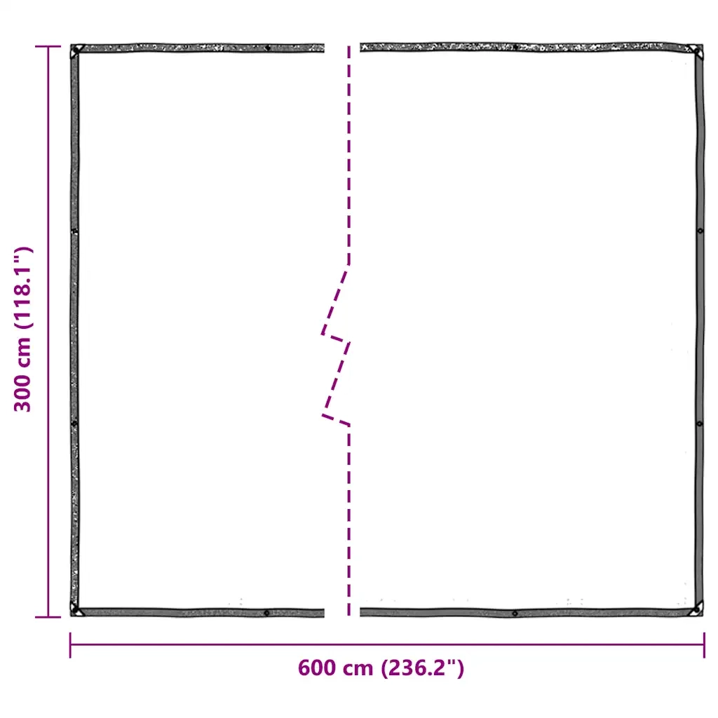 Telone Trasparente con Occhielli 3x6 m in Polietilene 4018558