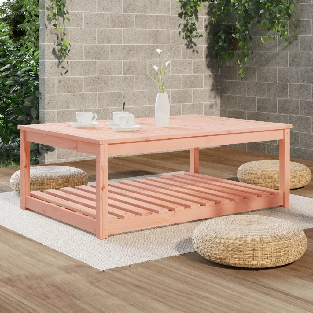 Tavolo da Giardino | Tavolino da esterno 121x82,5x45 cm in Legno Massello di Douglas