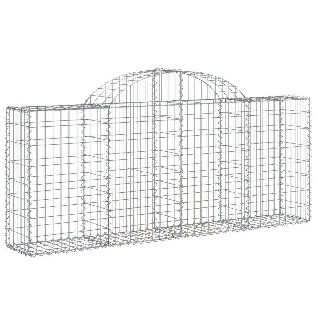Cesti Gabbioni ad Arco 40 pz 200x30x80/100 cm Ferro Zincato 3146107