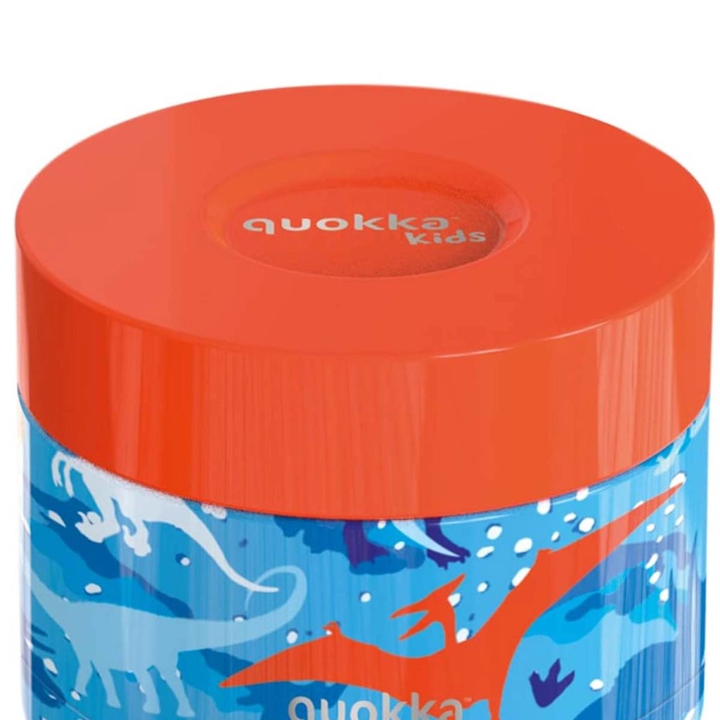 Contenitore Alimentare 369ml per Bambini Modello Whim Kids Motivo Dinosauro Blu Quokka