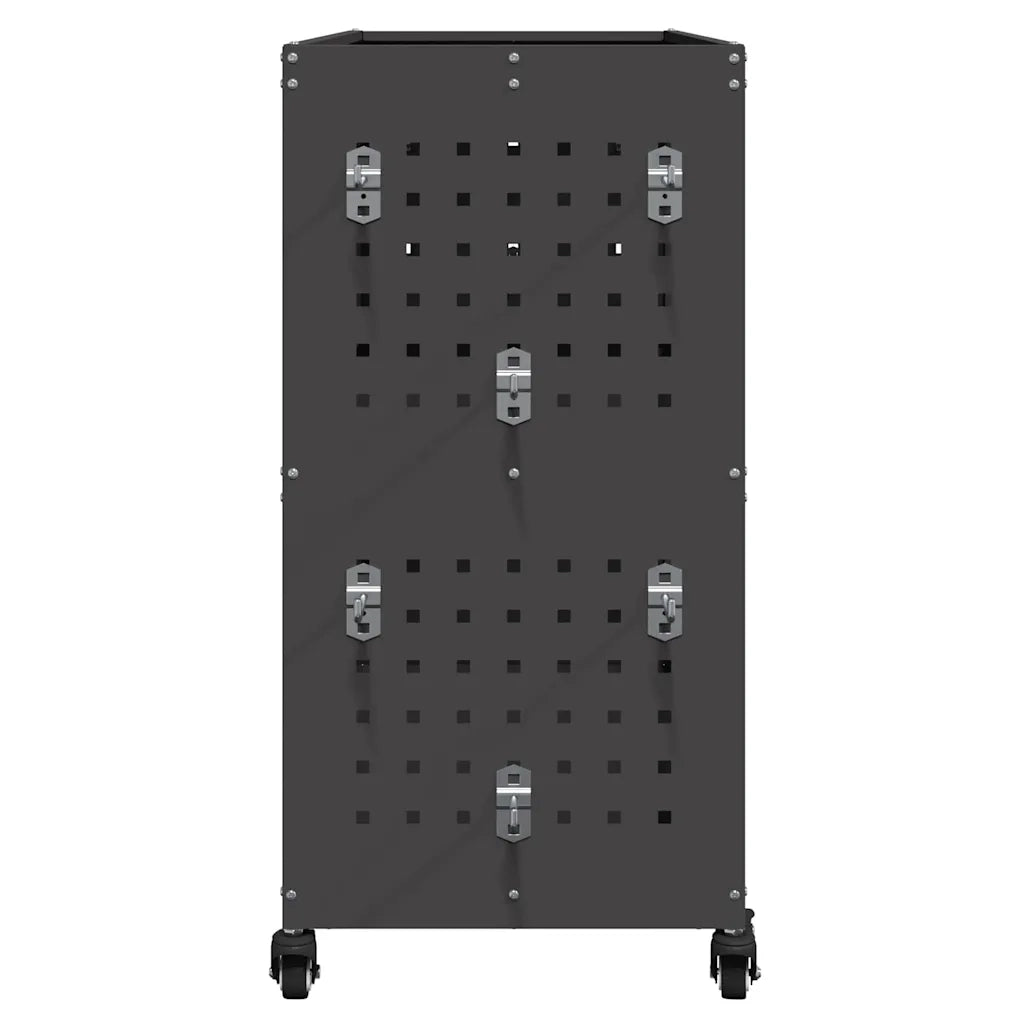 Carrello per Attrezzi con lo scaffale Nero 75 x 35 x 73 cm 874539