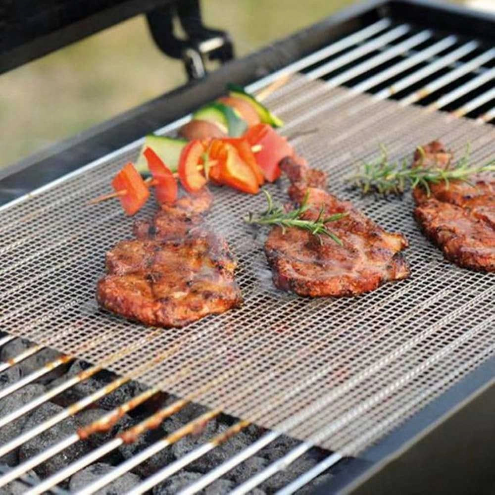 TAPPETINO A RETE GRIGLIATA ANTIADERENTE COTTURA BARBECUE FORNO 42 X 36 - UNIVERSALE